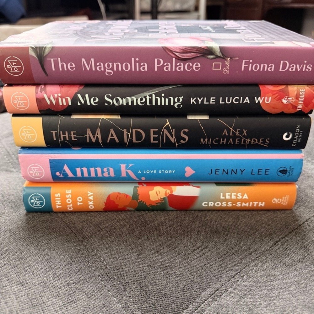 Book of the Month Hardcover Book Bundle Lot of 5 Fiction Mystery Romance